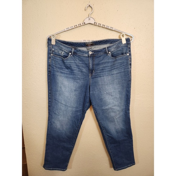 torrid Denim - Torrid Womens 26R Blue Jeans Boyfriend Straight Vintage Stretch Medium‎ Wash